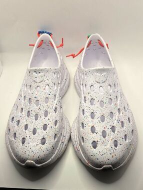 Kane Revive Unisex Active Recovery White Speckle Shoes Sz 10 Athleisure Slip Ons